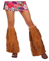Hippie Stiefel Abdeckung Wildleder Stiefel Quasten Hippie 60S 70S Damen KostüM