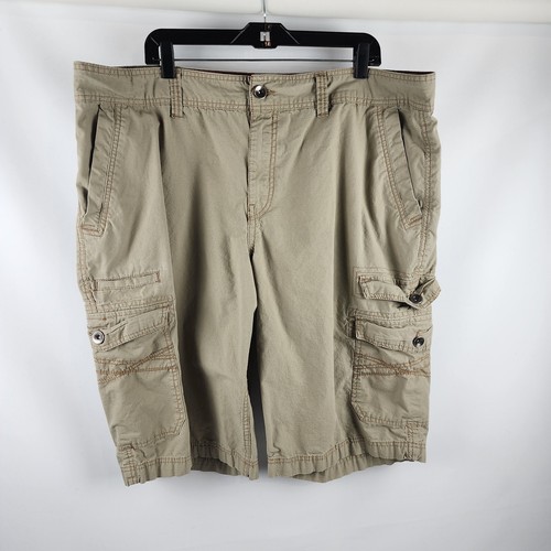 Route 66 Shorts Men 42 Cargo Pockets Tan Inseam 14