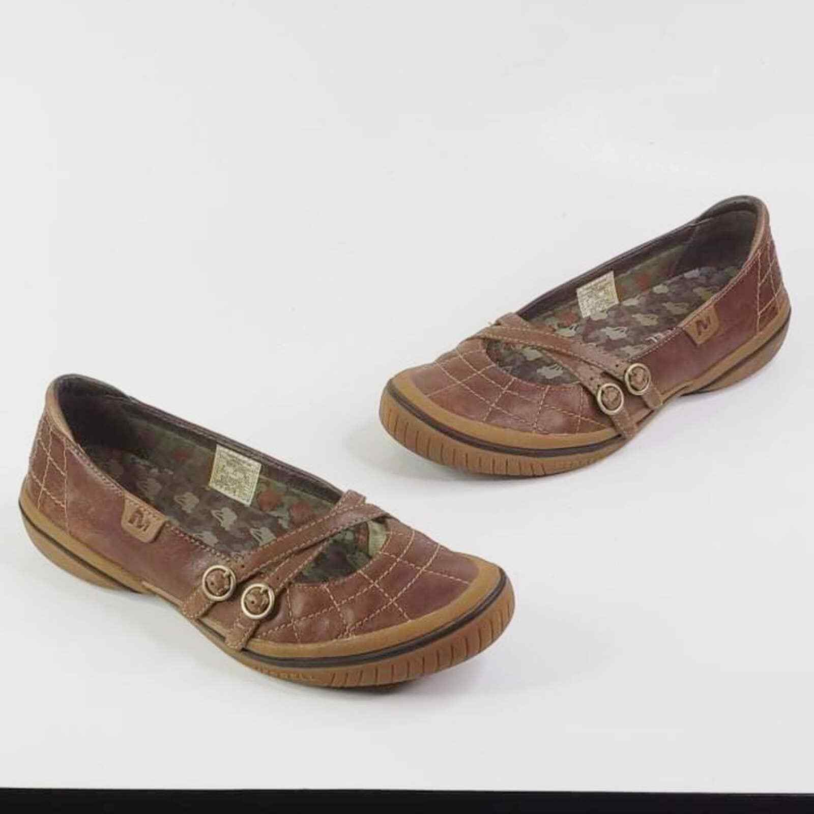 Merrell Zodiac Brown Leather Mary Jane Confort Walkin… Gem