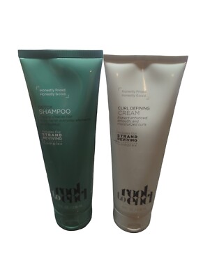 Root To End Detox Shampoo & Curl Defining Cream Strand Reviving Complex 8oz Each