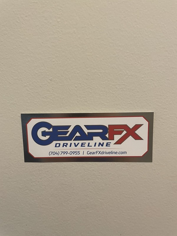 GEAR FX DRIVELINE racing sticker/decal