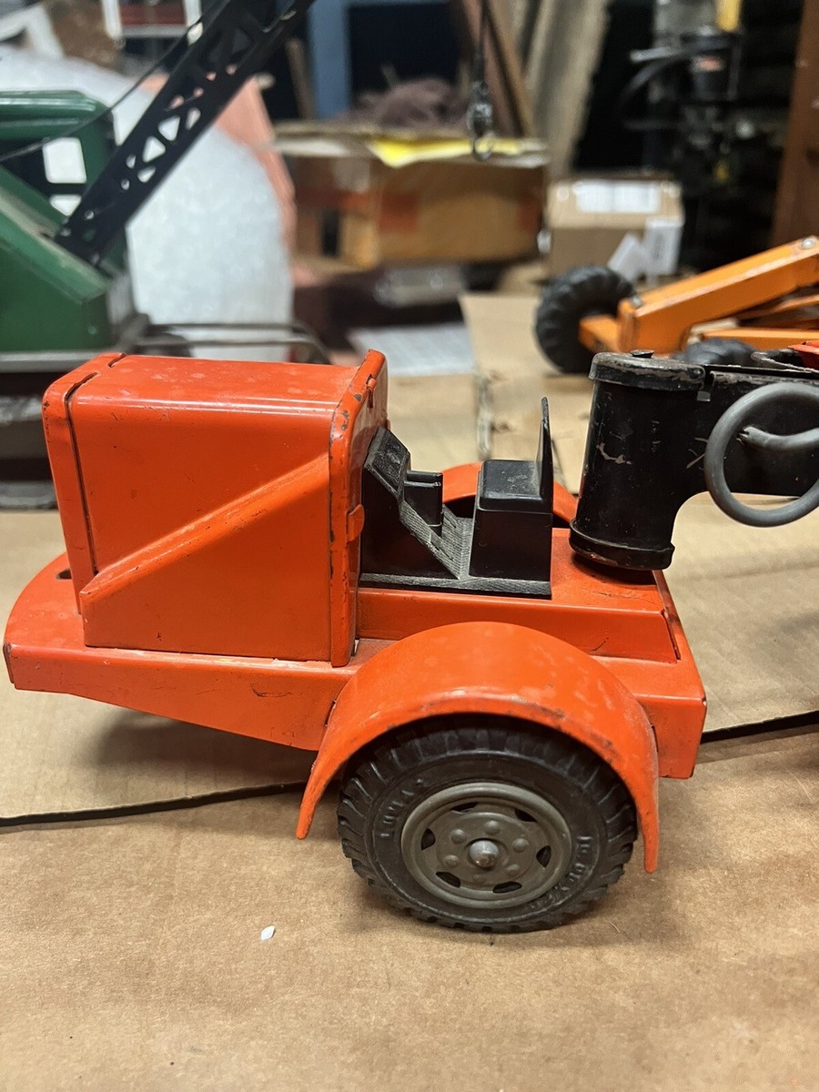 Vintage 1950-60 Marx Lumar Rocker Dump Truck Orange - Original