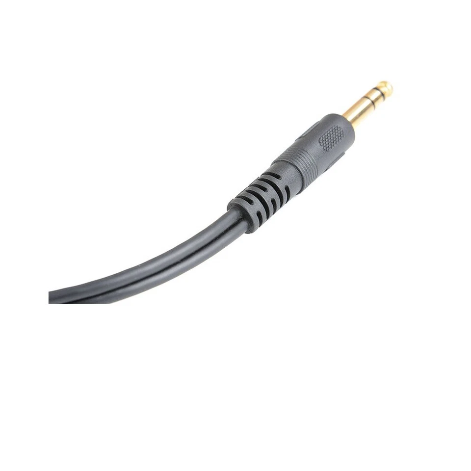 6.35mm Stereo Plug Male to Dual 1/4" 6.35mm Jack Female Audio Y Splitter Cable - Image 4 of 4