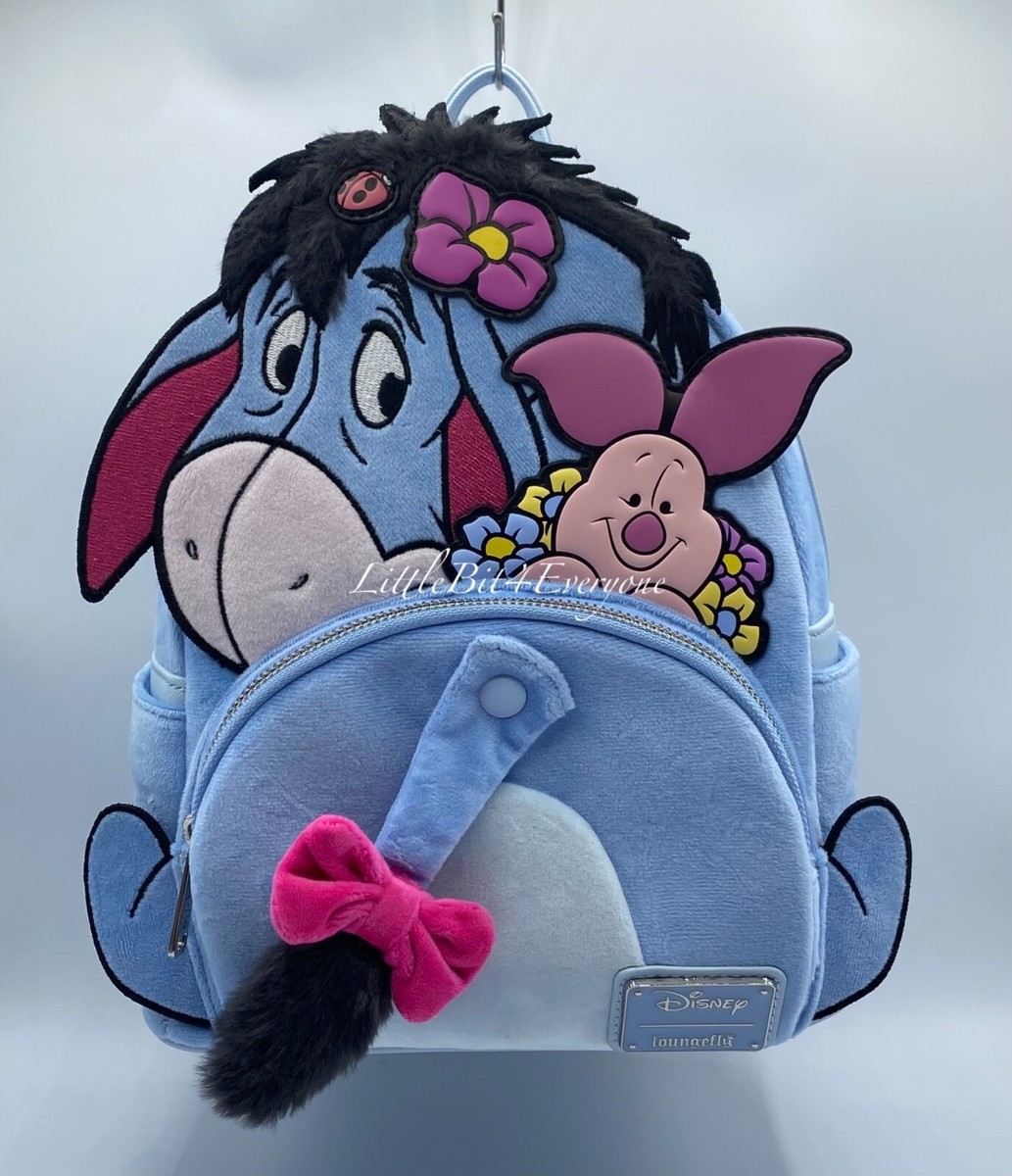NWT Loungefly Winnie the Pooh Faux Fur Eeyore & Piglet Mini  display picture 3