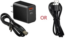 AC Adapter or USB For Sharper Image 1015848 Powerboost Pro+ Percussion Massager