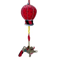 Blue Sky Cuddlework Baby Mobile Musical Nursery Decor Plush Hot Air Balloon Gift