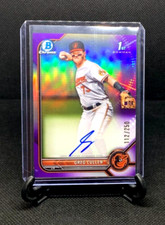 GREG CULLEN 2022 Bowman Chrome 1st Bowman Purple Auto Prospect RC /250