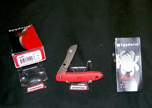 Spyderco C189PRD Roadie Knife N690Co Blade Maniago, Italy W/Packaging, Booklet - Picture 12 of 12