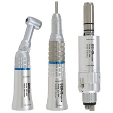 BEING Dental Straight Handpiece Air Motor Contra Angle Low Speed FG 1.6mm 4 Hole
