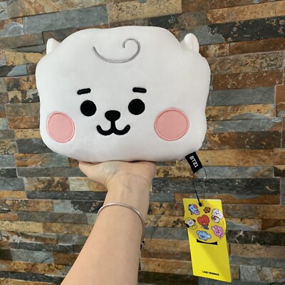BTS] BT21 Official Authentic RJ Baby Flat Face Cushion, For Car