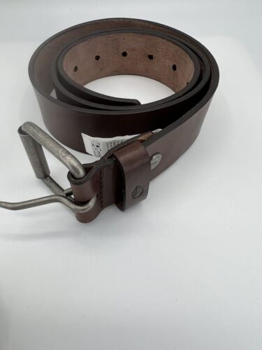 Cinturón de cuero de grano completo Nixon Axis marrón para hombre talla mediana - Imagen 11 de 11
