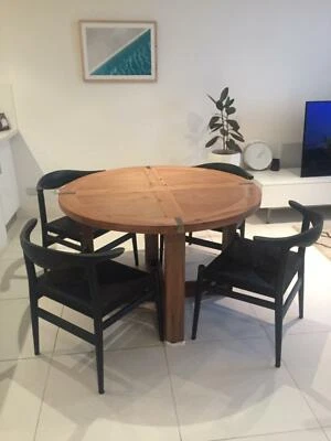 Round Timber Dining Table Tables Gumtree Australia Inner Round Timber Dining Table