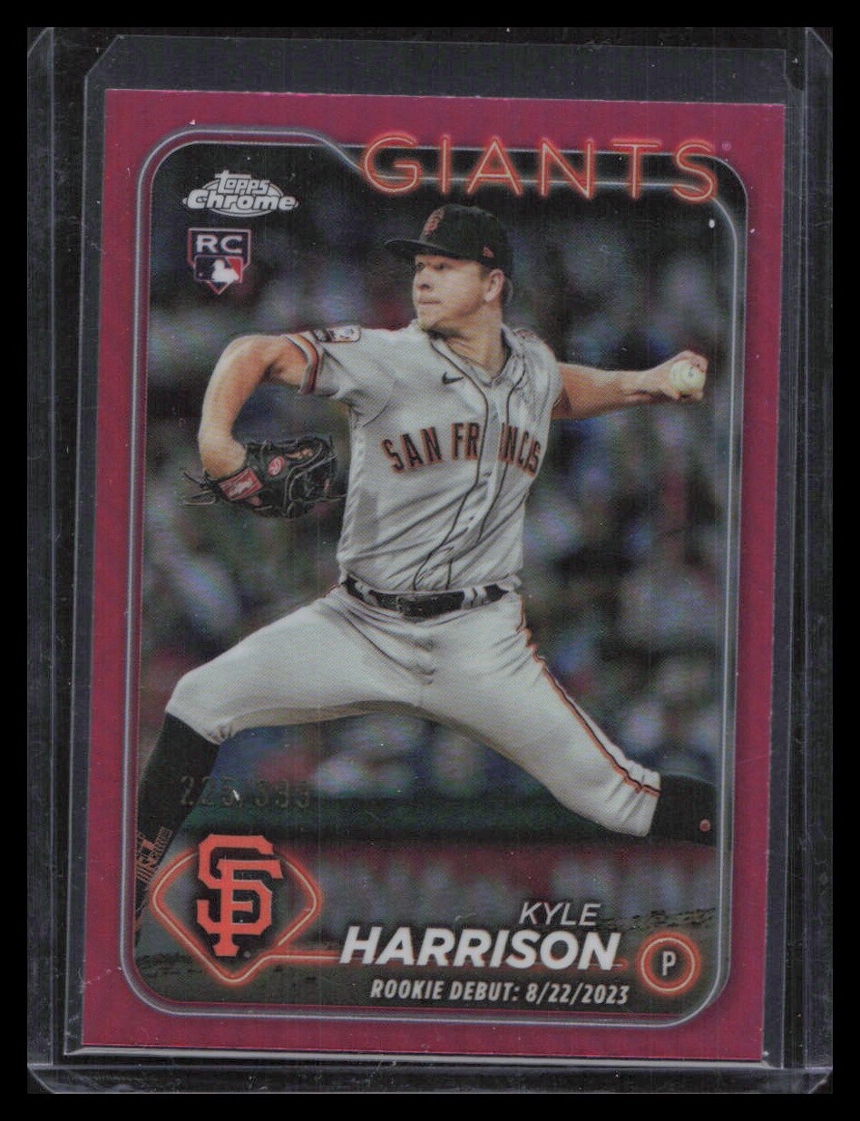 2024 Topps Chrome Update #USC157 Kyle Harrison Magenta Refractors #/399