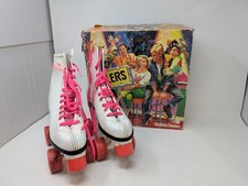 VINTAGE Roller Derby Rollers U940 White Pink Women's Roller Skates Sz 7 191