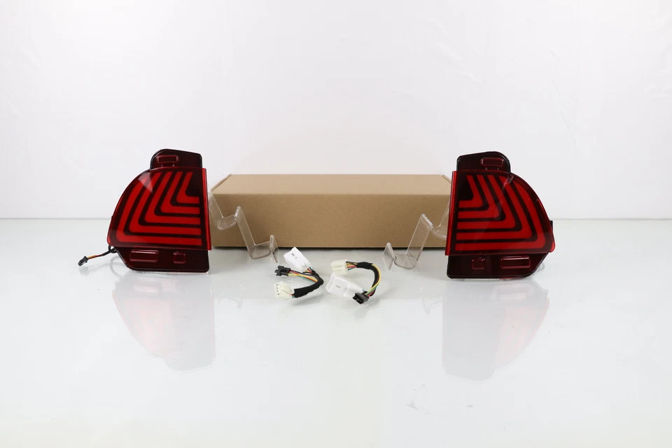 For Lexus LX570 16-19 RED LED Rear Lower Bumper Reflector LED Fog Tail Light - Image 2 of 4