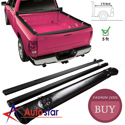 Soft Roll Up Tonneau Cover For 2015-2019 Chevy Colorado GMC Canyon 5ft 60'' Bed