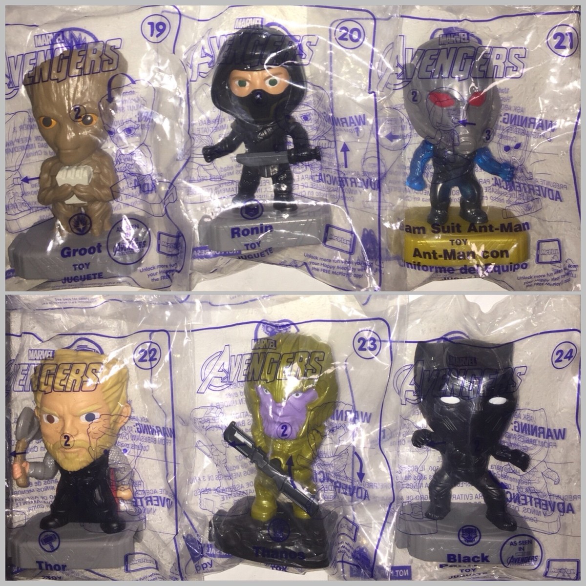 Black Panther Avengers Happy Meal Toys Mystery Lot Of The FINAL
