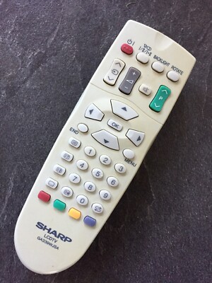 SHARP LCD TV GA339WJSA ORIGINAL FERNBEDIENUNG KOMPLETT AUSGEZOGEN GEREINIGT GETESTET & FUNKTIONSFÄHIG
