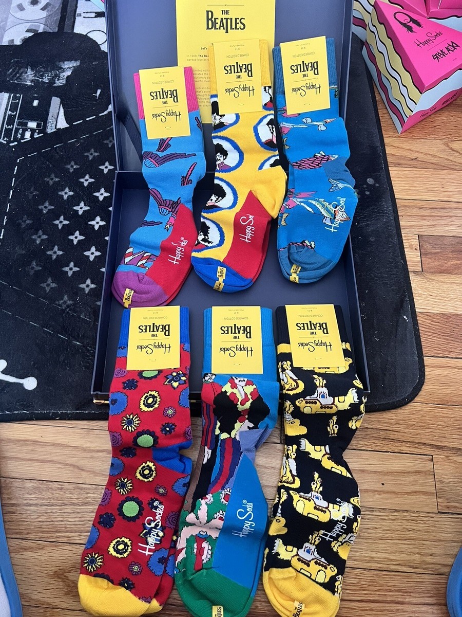 ビートルズ ソックス 6足セット BOX The Beatles x Happy Socks
