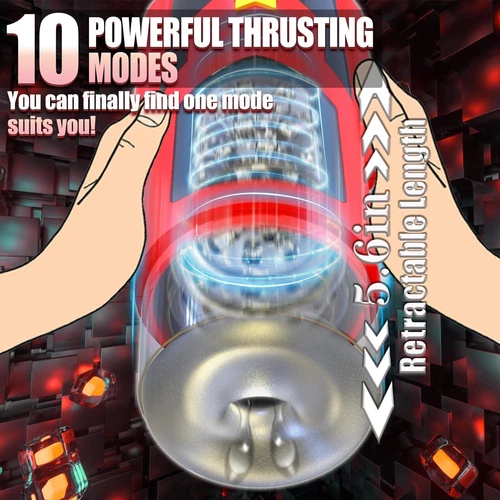 Male Masturbaters Automatic HandsFree Rotating Cup Thrusting Stroker Men Sex Toy - Picture 3 of 20