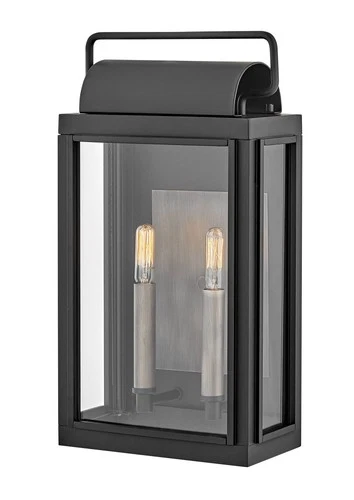 Hinkley Sag Harbor 16 1/2" High Black Outdoor Wall Light - Picture 3 of 3
