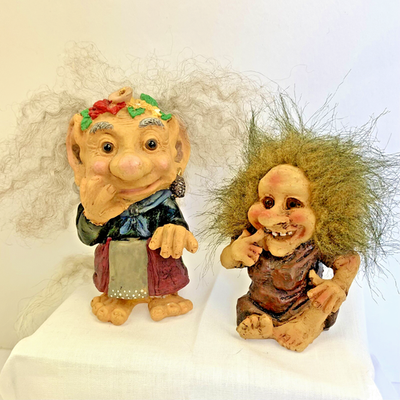 Resin Norway Nord Ugly Hairy Trolls Tail Women Lot | eBay