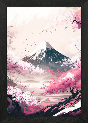 Japan Kirschblüte Gerahmtes Wandbild Poster Leinwanddruck Bild