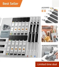 Versatile 2MM Mechanical Pencils with 120 Refills & Ergonomic Grip Design