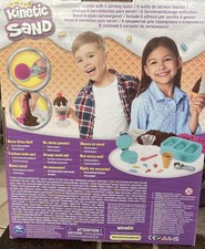 Scents, Ice Cream Treats Playset with 3 Colors Scented Play Sand  6 Tools, S...
