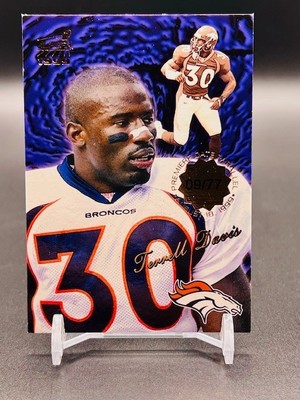 1999 Pacific Aurora - Terrell Davis #46  Premiere Date /77 Parallel SP Broncos