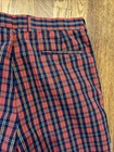 Vtg St Michael Marks & Spencer Pants Cotton Tartan Red 34x31 UK Made Cuffed — photo 8