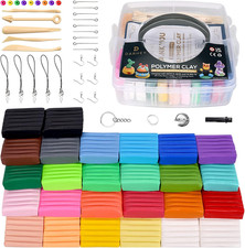 Polymer Clay Set of 26 Colors Multicolour Nontoxic Soft Modelling Clay for Kids 