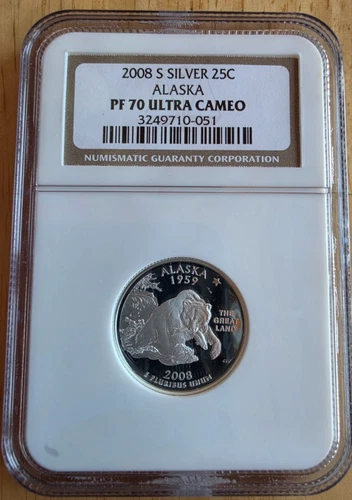2008-S 50 State Quarters Alaska Proof — photo from another recent sale