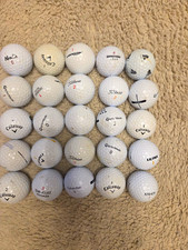 Mixed Brands Used GradeA/B White Golf Balls Mixed Lot 25 Pack -