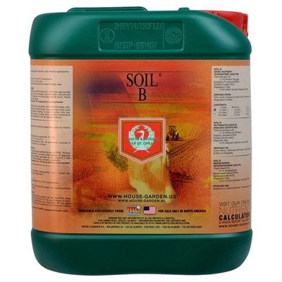 House & Garden Soil B 5L | A&B Base for Soil Hydroponic Plant Nutrient
