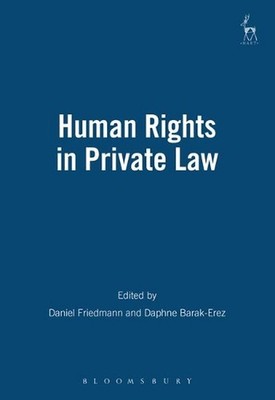 Human Rights in Private Law by Dan Friedmann (English) Hardcover Book