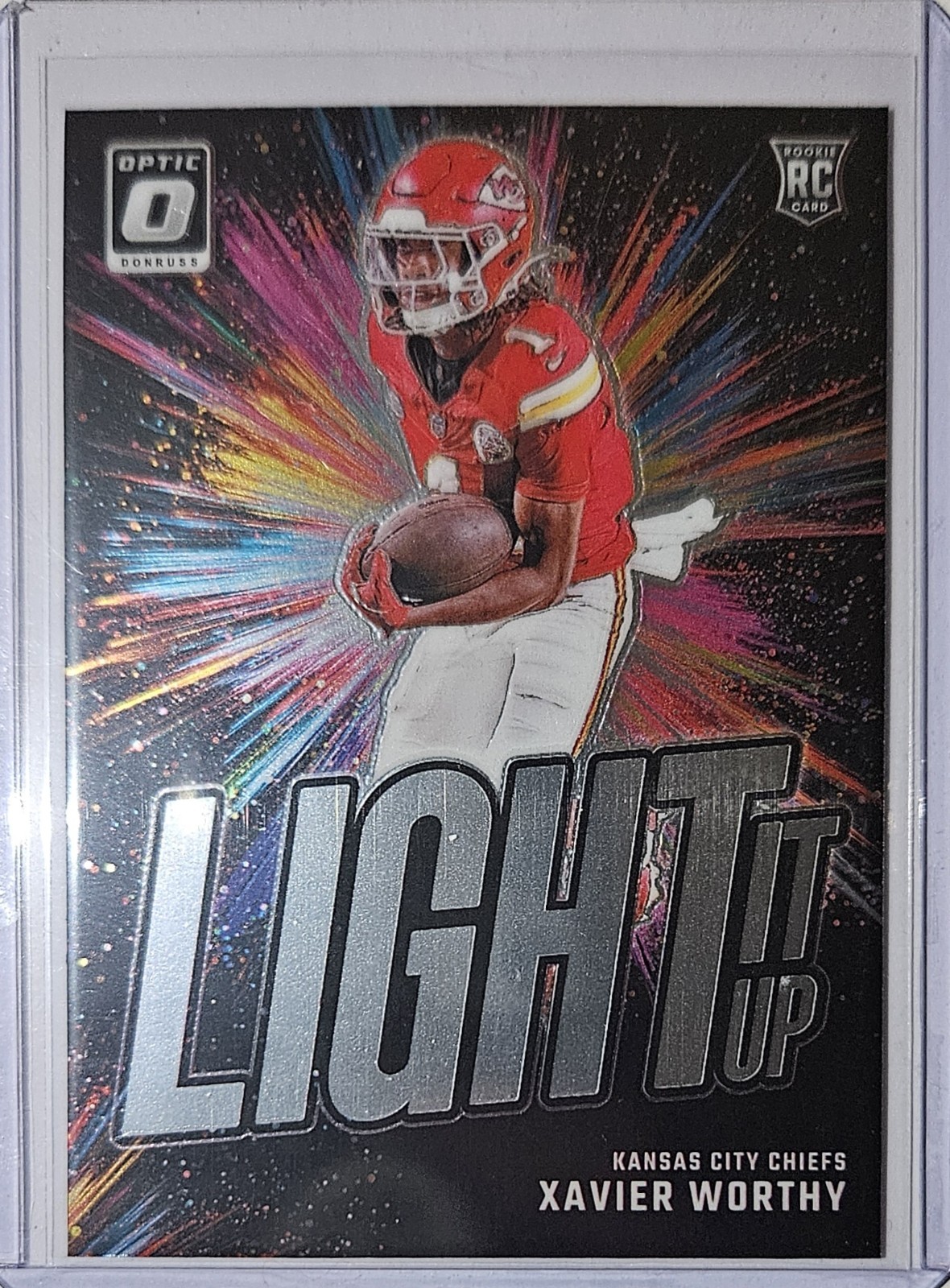 2024 Panini Donruss Optic Xavier Worthy #9 RC Light It Up Kansas City Chiefs 🔥