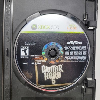 Guitar Hero 5 (Microsoft Xbox 360, 2009) Disc Only Tested Working