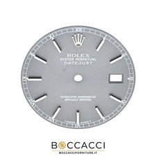 ROLEX Quadrante Datejust Indici Grigio Scuro ’’t Swiss Made T’’ Per 16234-162...