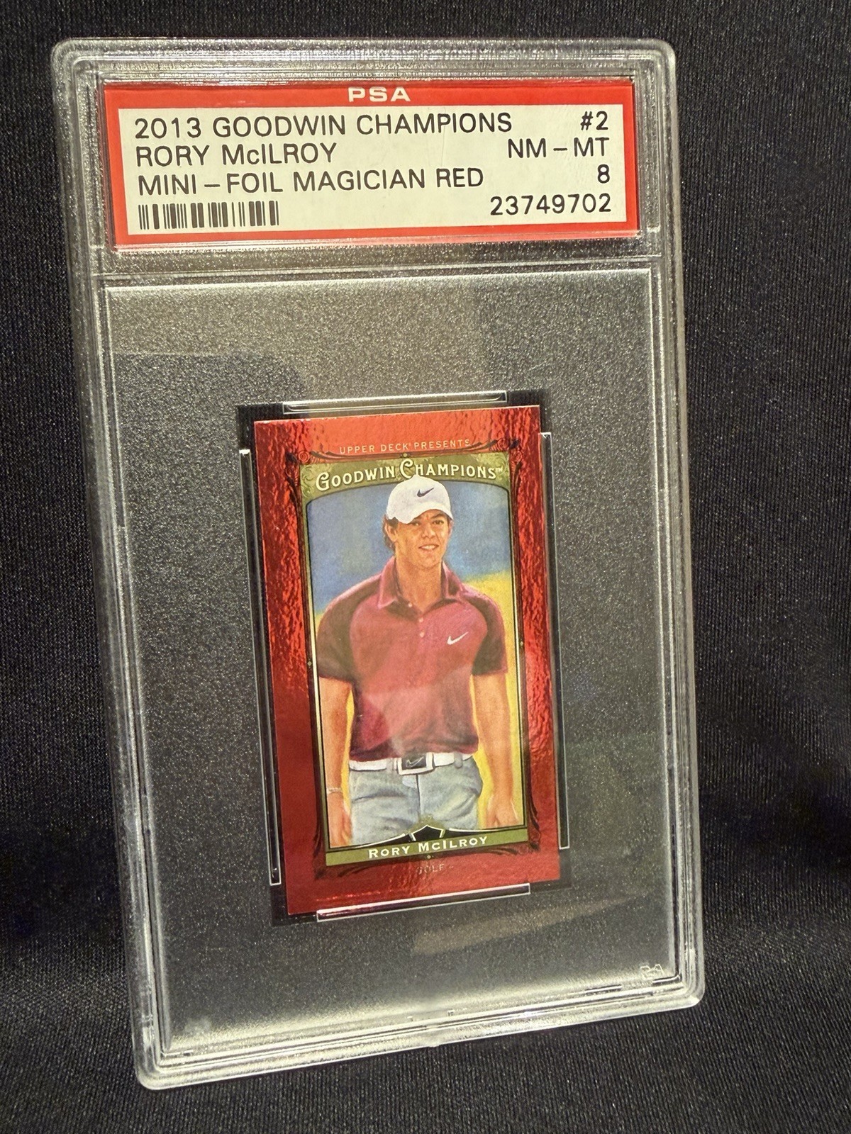Rory McIlroy 2013 Upper Deck Goodwin Champions Foil Magician Red #d 13/13 RARE! view 3