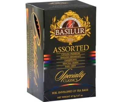 Basilur Specilty classics Assorted - 25 Tea Bags 47.5g free shipping world wide
