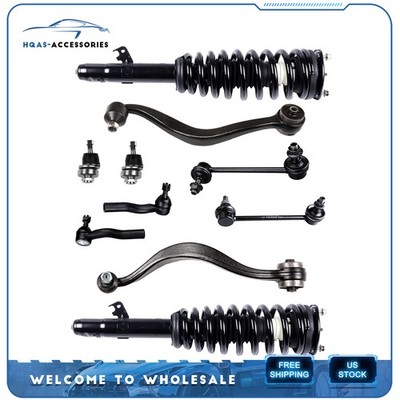 10PC For Mercury Milan 2006-2009 3.0L Front Struts Lower Control Arm Kit