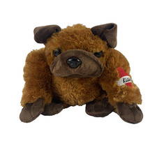 Dan Dee Collectors Choice Brown Plush Dog Kisses Heart Valentines Stuffed