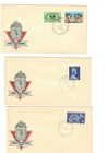 Australia 1957/62 UNADDRESSED OFFICIAL FDCS      (3 covers)  lot 3