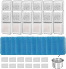  12 Pack Cat Water Fountain Filters Replacement Compatible with White
