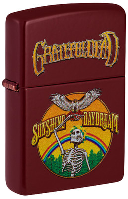 Zippo 47249, Grateful Dead Design, Merlot Finish Lighter, NEW