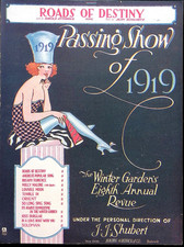 Roads Of Destiny Sheet Music Passing Show Of 1919 Musical Revue Jean Schwartz