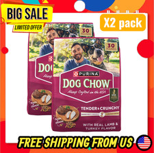 (2 pc) Tender and Crunchy with Real Lamb & Turkey Flavor Adult Dry Dog Food 30lb 1.26 per pound