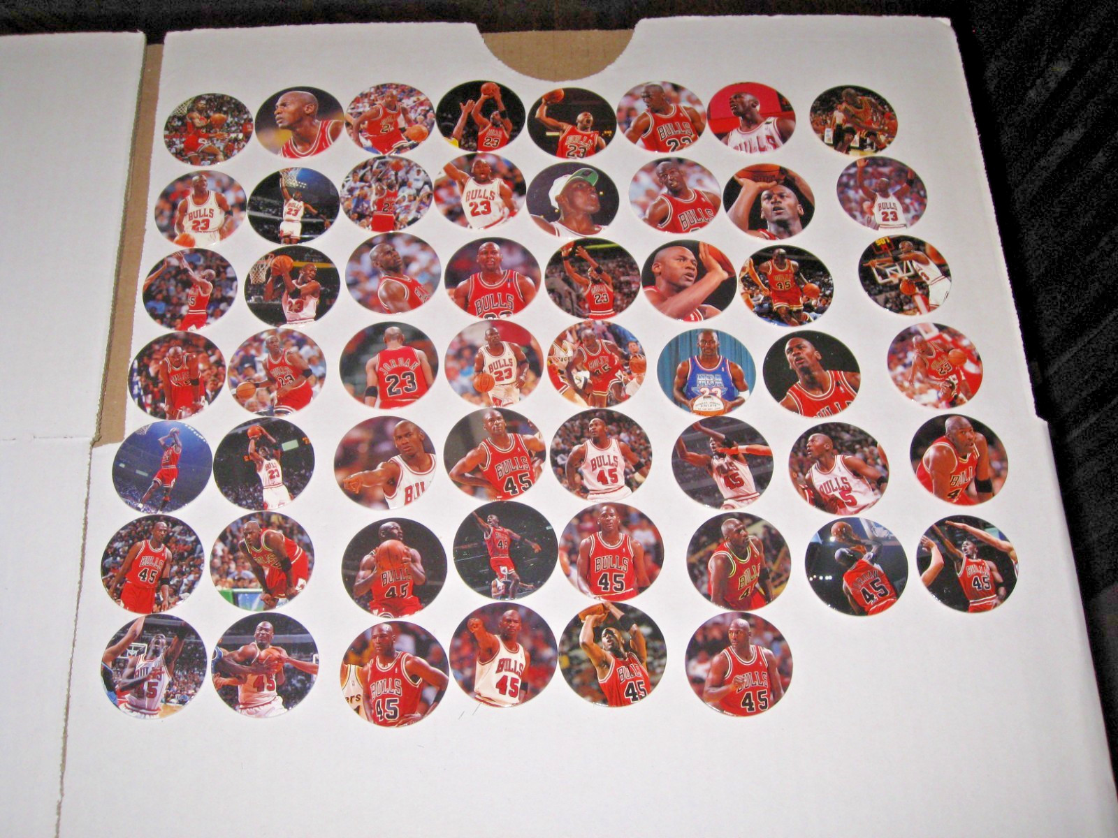 Michael Jordan 1995 Upper Deck Mike Cap Pog Complete Base Set of 1-54