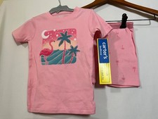 Carter's Girls Flamingo Pajama 2pc Set Snug fit Pink Toddler size 3T New